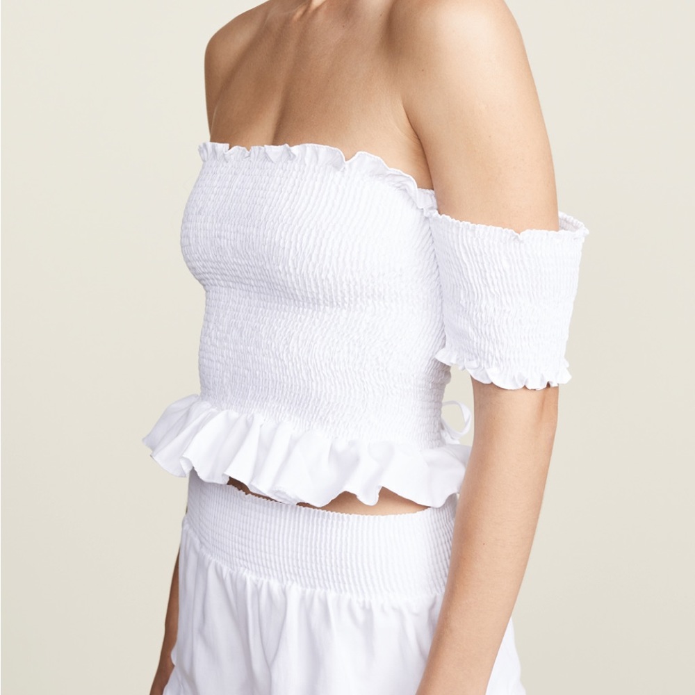 Peixoto Nina Smocked top size S white